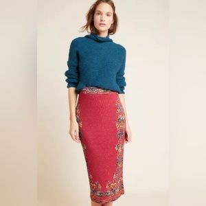 Farm Rio Catalina knit pencil skirt sz S